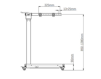 LIROMA® Universal Elektrische standaard (horizontaal en verticaal) - Liroma
