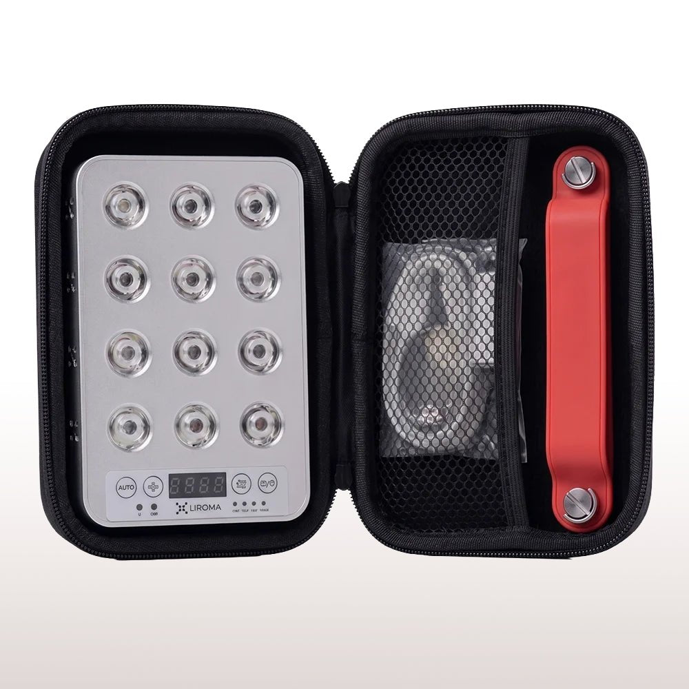 Portable Prime (Roodlichttherapie) – Ideaal voor onderweg – Levensduur tot 100.000 uur - 15×9,5×2,3cm - Liroma